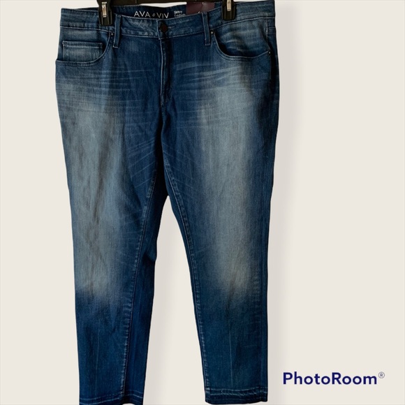 NWT Ava and Viv Skinny Power Stretch Jeans size 16 - Picture 1 of 6